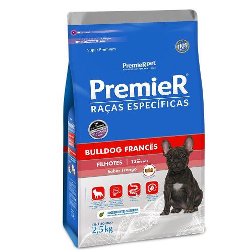 Ração Seca Premier Pet Raças Específicas Bulldog Francês para Cães Filhotes - 2,5 Kg