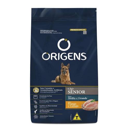 Ração Origens Frango e Cereais Integrais Cão Sênior - 3 Kg