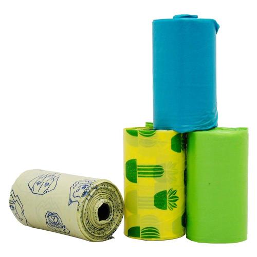 Refil Saquinhos Higienicos Cata-Caca GermanHart Eco Cactos - 4 Unidades