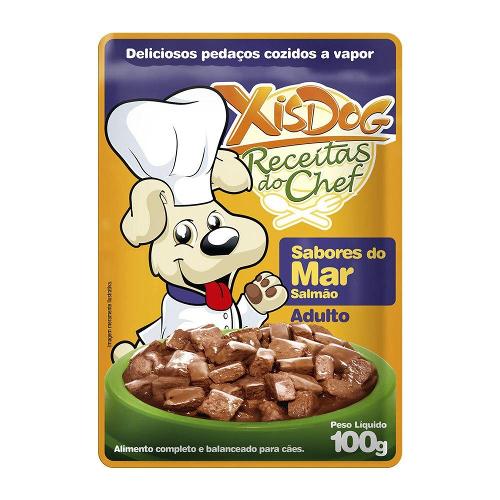 Ração Úmida XisDog Receitas do Chef Adulto Sabores do Mar Salmão - 100 g