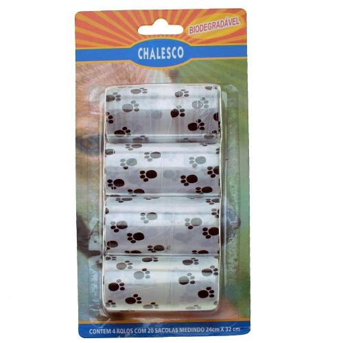 Refil Chalesco Sacolas Biodegradáveis para Kit Higiênico - Cores Variadas