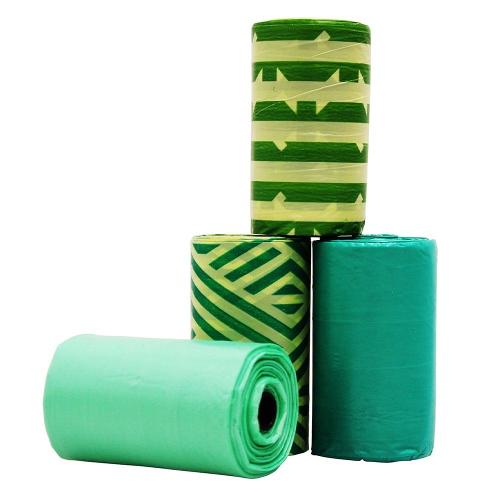 Refil Saquinhos Higienicos Cata-Caca GermanHart Eco Bambu - 4 Unidades