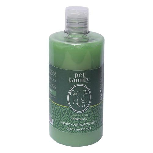 Shampoo Neutro Pet Family Algas Marinhas para Cães e Gatos - 500 mL
