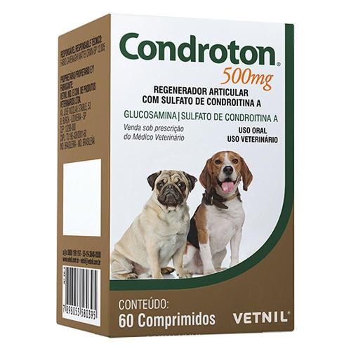 Regenerador Articular Vetnil Condroton 60 Comprimidos - 500 mg