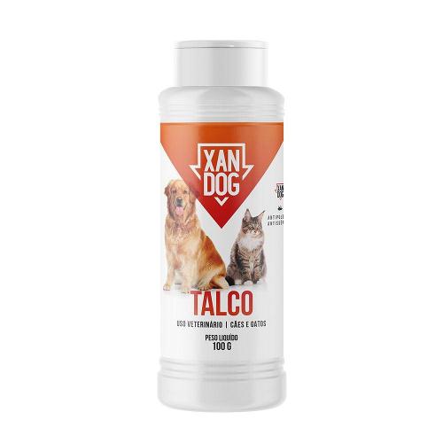 Talco Antipulgas e Antisséptico Centagro Xandog para Cães e Gatos - 100 g