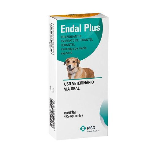 Vermifugo MSD Endal Plus - 4 Comprimidos