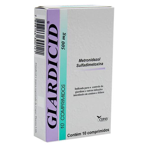 Antibiótico Giardicid 500mg  - 10 comprimidos