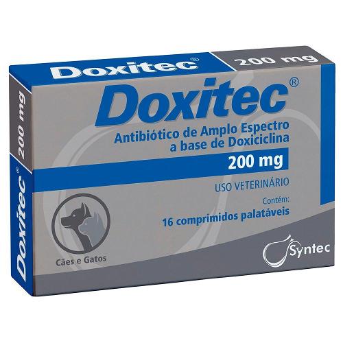 Antibiótico Doxitec Syntec 16 comprimidos - 200 mg
