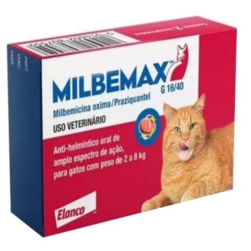 Vermifugo Elanco Milbemax FC para Gatos de 2 Kg a 8 Kg - 2 Comprimidos