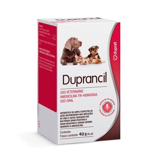 Antibiótico Duprat Duprancil Amoxicilina Tri-Hidratada para Cães e Gatos - 40 g