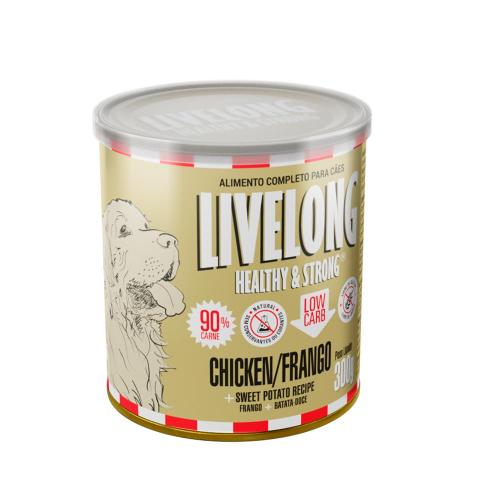 Alimento Natural Livelong sabor Frango para Cães - 300 g