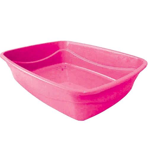 Bandeja Higiênica Alta Pet Injet Cat Plus Rosa - Tam. G