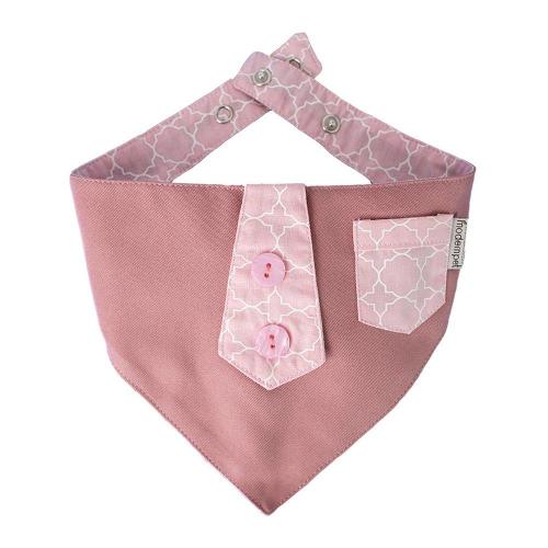 Bandana com Bolso Rosa Bebê para Cães - Tam. Único