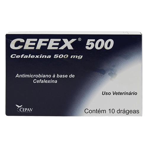 Antimicrobiano Cepav Cefex 500 mg - 10 drágeas