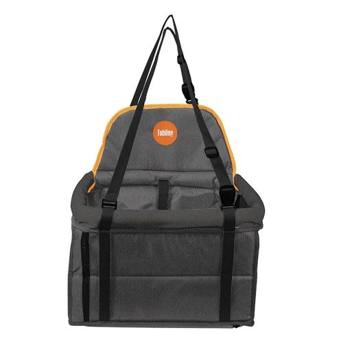 Bolsa de Transporte Tubline Transpet One Preto e Laranja para Cães e Gatos - Tam. Único