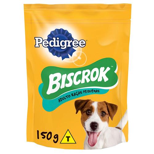 Biscoito Pedigree Biscrok para Cães Adultos Porte Pequeno Sabor Leite - 150g