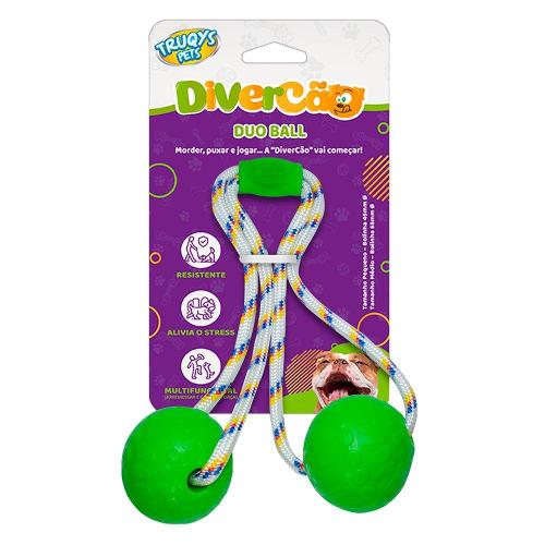 Brinquedo Duo Ball Divercão Verde - Tam. M