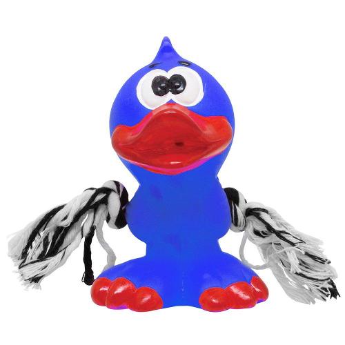 Brinquedo de Vinil LCM Pintinho com Corda - Azul