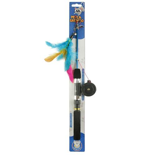 Brinquedo CatMyPet Varinha Pesca Gatinho - Tam. Único