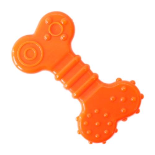 Brinquedo Odontopet Osso Flexi Flat Laranja para Cães - Tam. P