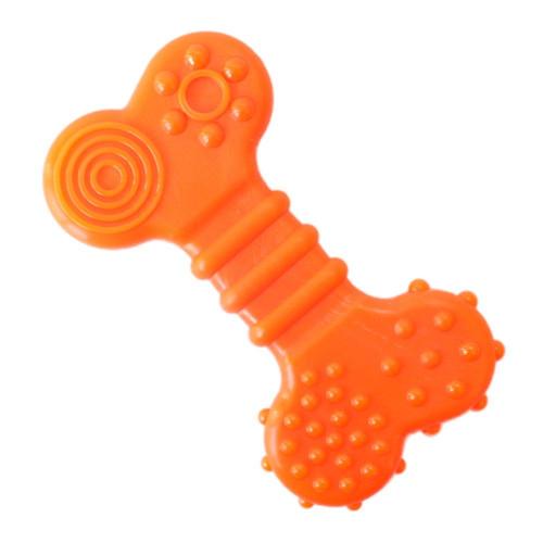 Brinquedo Odontopet Osso Flexi Flat Laranja para Cães - Tam. G
