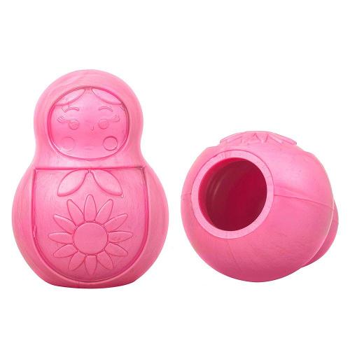 Brinquedo Mordedor Pet Games Bonequinha Rosa - Tam. M
