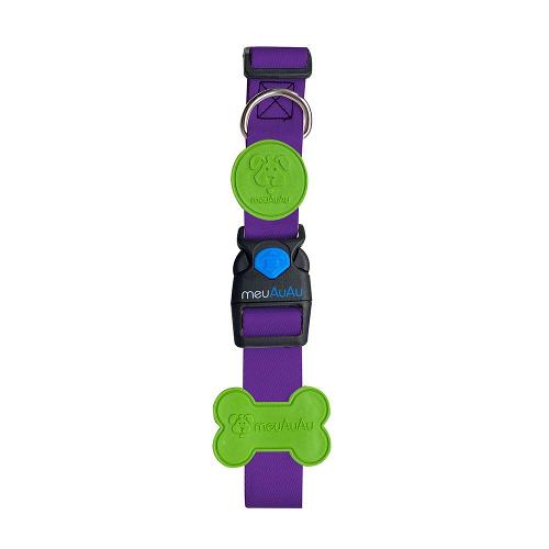 Coleira Color Block Purple para Cães - Tam. G
