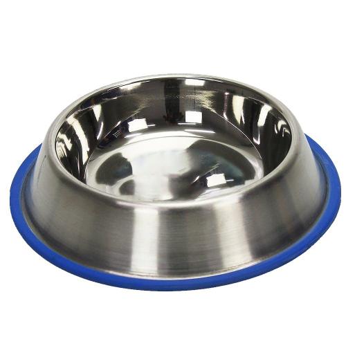 Comedouro Inox Chalesco Duramax com Silicone - 470 mL