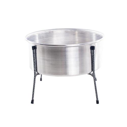 Comedouro NF Pet Aramado Simples em Alumínio - Tam. M