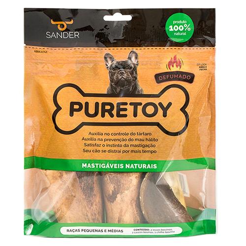 Kit Puretoy Mastigáveis Naturais para Cães Porte Pequeno e Médio Sabor Defumado - 5 Unidades