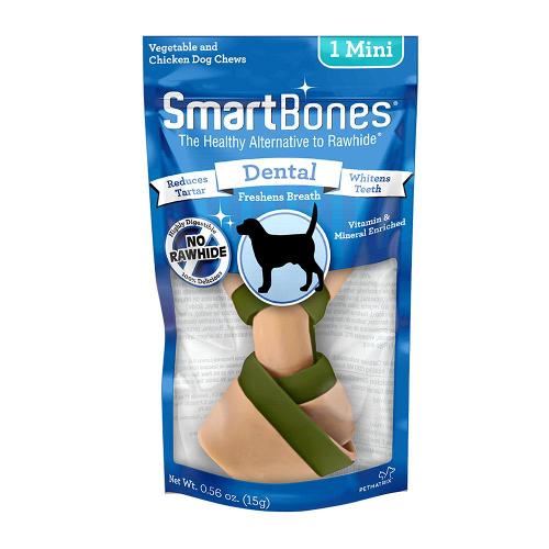 Ossinho Mini SmartBones Dental para Cães - 1 Unidade