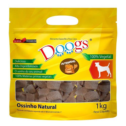Osso Doogs Integral Nó Pequeno 3/4 para Cães - 1 Kg