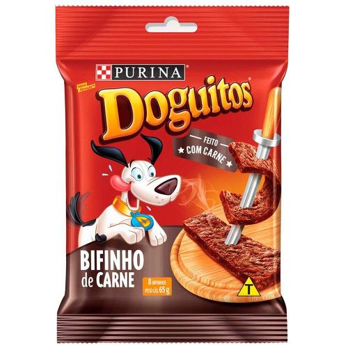 Petisco Purina Doguitos para Cães Sabor Carne - 65g