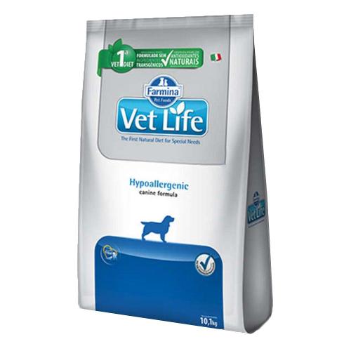 Ração Farmina Vet Life Natural Hypoallergenic para Cães Adultos com Problemas de Pele - 10 Kg