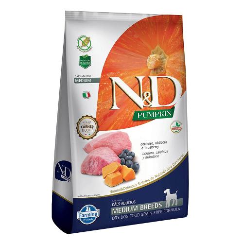 Ração N&D Pumpkin Cordeiro Cães Adultos Raças Médias- 2,5 Kg