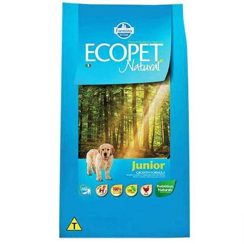 Ração Farmina Ecopet Natural Junior para Cães Filhotes de Raças Médias e Grandes - 3 Kg