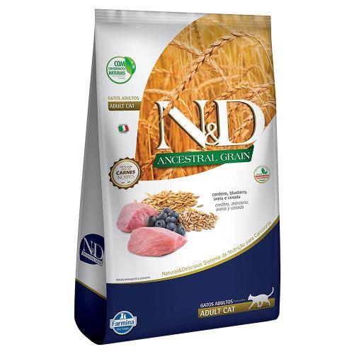 Ração N&D Ancestral Grain Cordeiro Gatos Adultos - 1,5 Kg