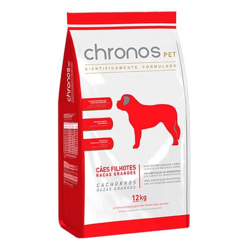 Ração Chronos Pet para Cães Filhotes  Raças Grandes - 12 Kg
