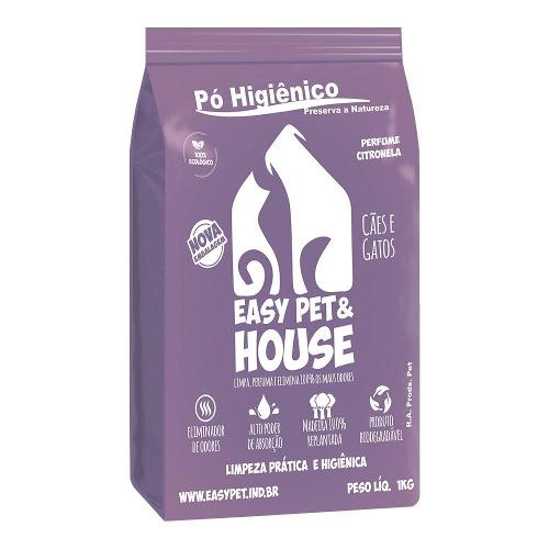 Pó Higiênico Easy Pet & House Dog Citronela - 10 Kg