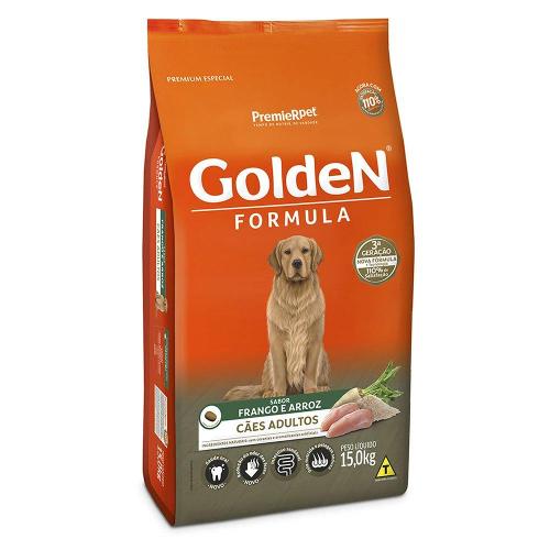 Ração Golden Formula Cães Adultos Frango e Arroz - 15 Kg