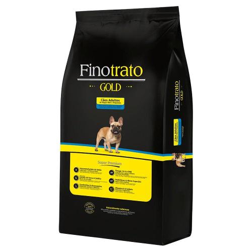 Ração Seca Finotrato Gold Super Premium para Cães Adultos Raças Mini e Pequenas - 10,1 Kg