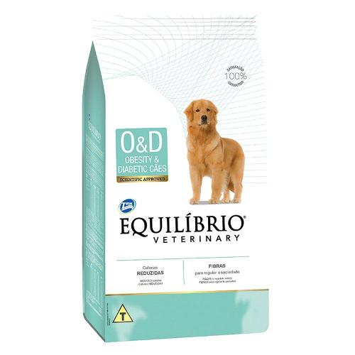 Ração Seca Total Equilíbrio Veterinary O&D Obesity & Diabetic Cães Adultos - 7,5 Kg