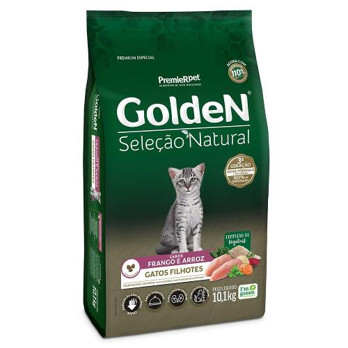 Ração Golden Seleção Natural Gatos Filhotes - 10,1 Kg