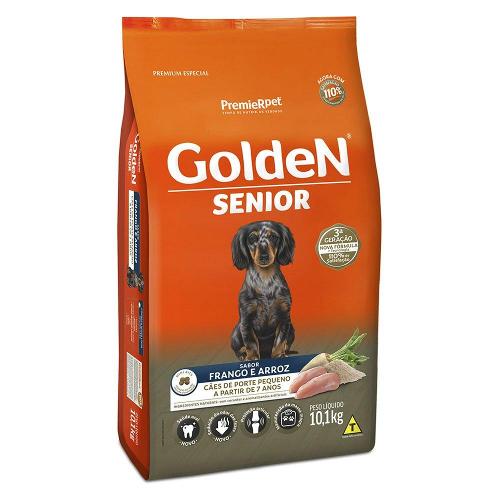 Ração Seca PremieR Pet Golden Formula Cães Sênior Mini Bits Frango e Arroz - 10 Kg
