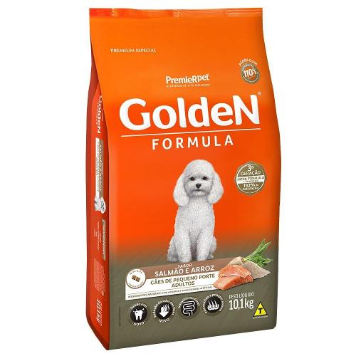Ração Seca PremieR Pet Golden Formula Mini Bits Salmão e Arroz para Cães Adultos de Raças Pequenas