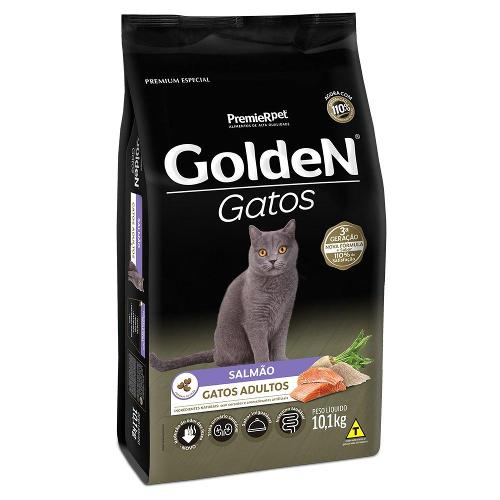 Ração Seca PremieR Pet Golden Gatos Adultos Salmão - 10 Kg
