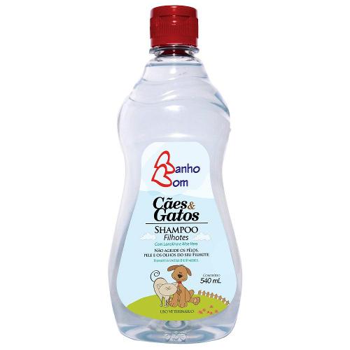Shampoo Banho Bom Filhotes para Cães e Gatos - 540 mL