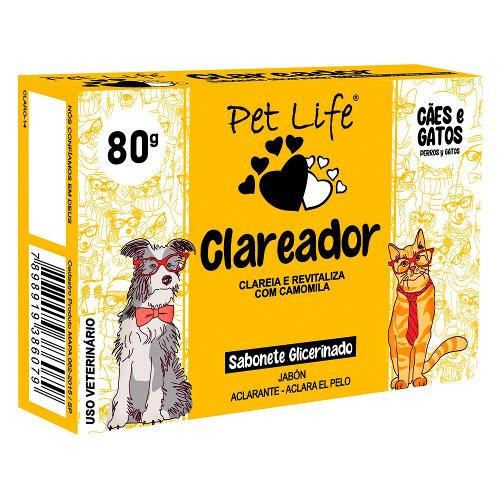 Sabonete Clareador Pet life para Cães e Gatos - 80 g