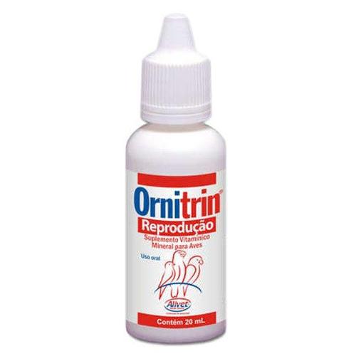 Suplemento Vitamínico Alivet Ornitrim Reprodução para Pássaros - 20 mL