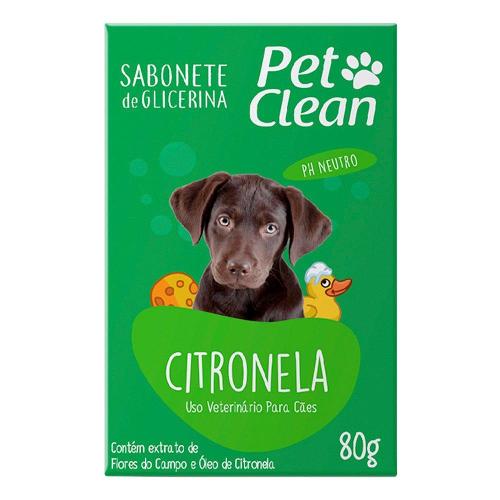 Sabonete Pet Clean Citronela - 80 g